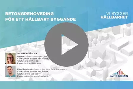 Webinarium: Betongrenovering för ett hållbart byggande