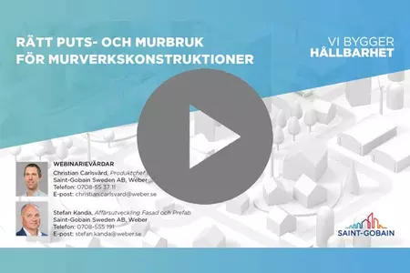 Rätt puts- och murbruk för murverkskonstruktioner
