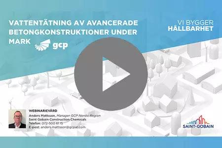 Vattentätning av avancerade betongkonstruktioner under mark