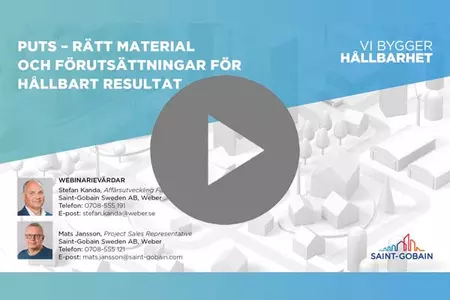 Puts – rätt material och förutsättningar för hållbart resultat