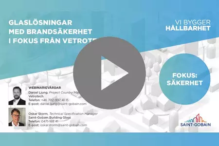 Glaslösningar med brandsäkerhet i fokus från Vetrotech