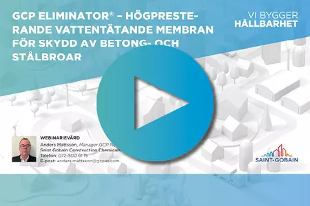 Saint-Gobain Sweden inspelat webinarium