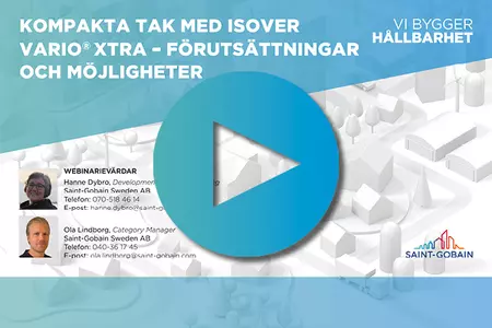 Saint-Gobain Sweden inspelat webinarium