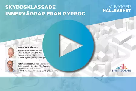 Saint-Gobain Sweden inspelat webinarium