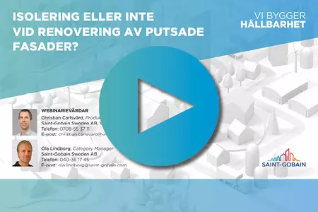 Saint-Gobain Sweden inspelat webinarium