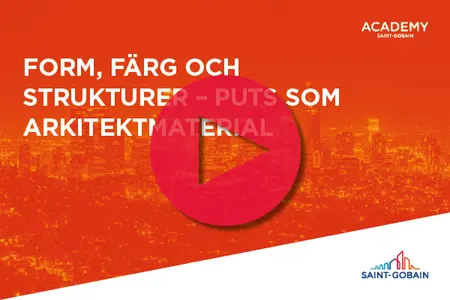 Form, färg och strukturer- puts som arkitektmaterial