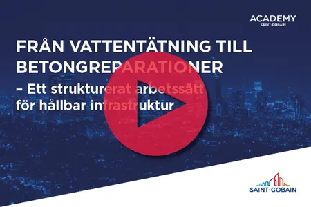 Från vattentätning till betongreparationer