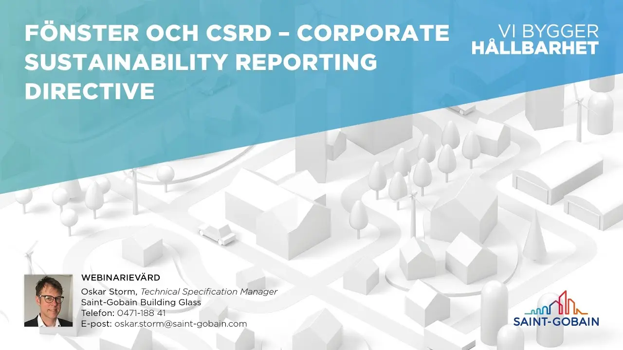 Webinarium: Fönster och CSRD – corporate sustainability reporting directive thumbnail
