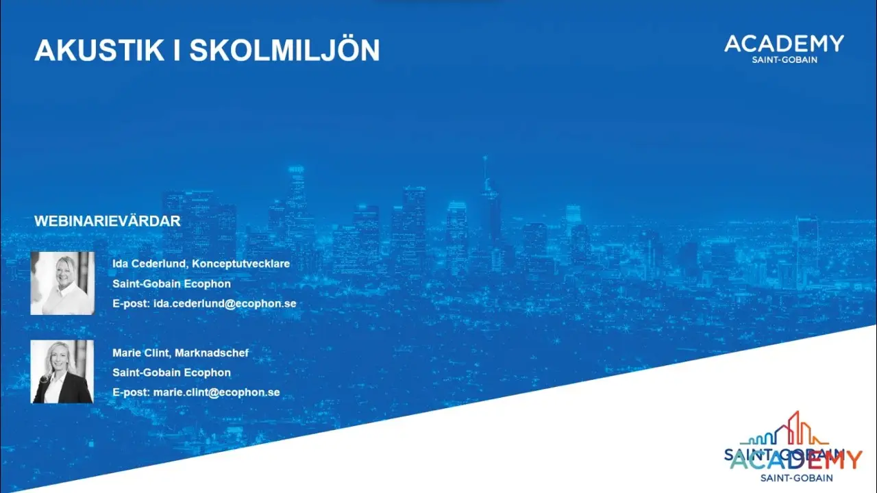Webinarium: Akustik i skolmiljön thumbnail