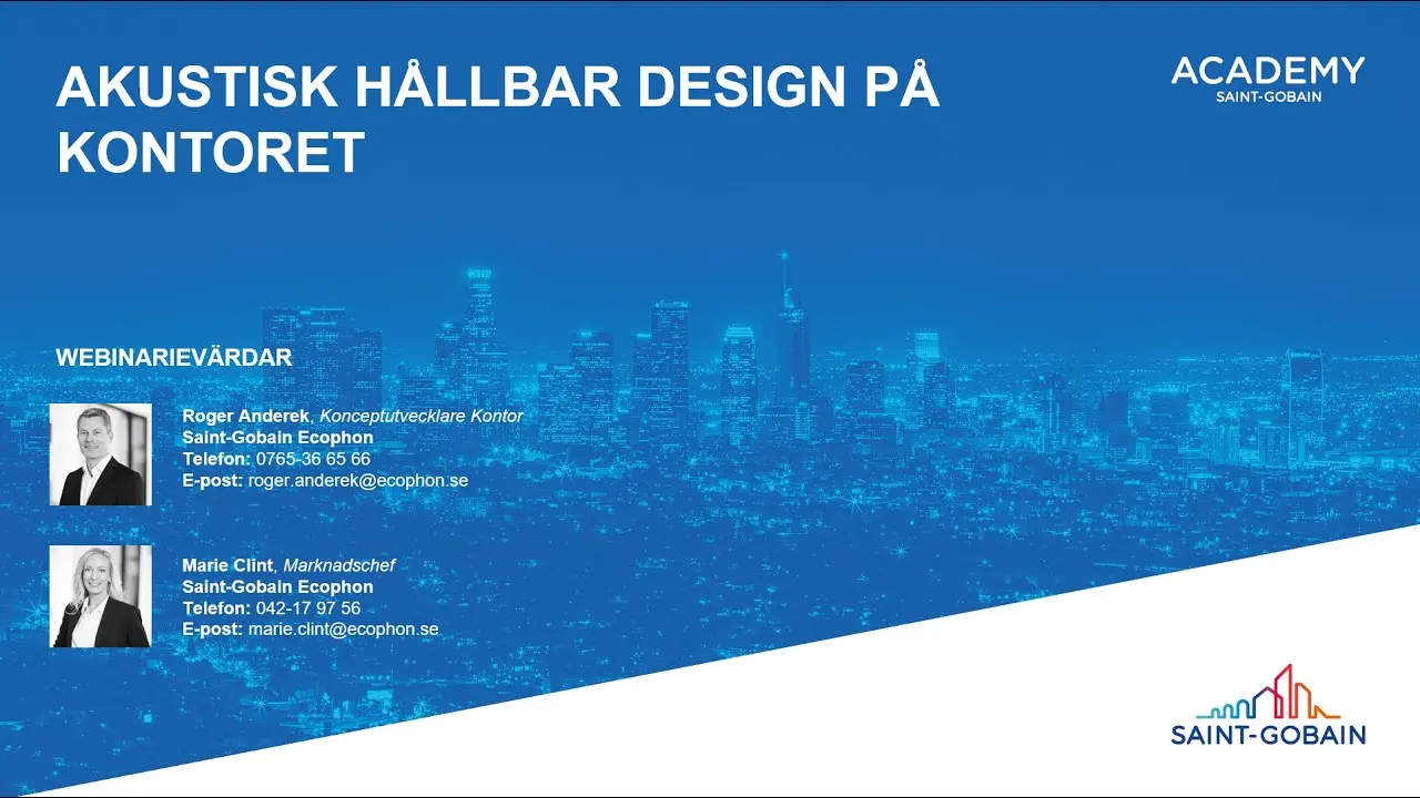 Webinarium: Akustisk hållbar design på kontoret thumbnail