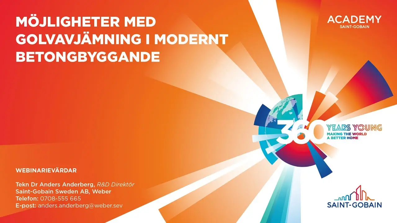 Webinarium: Möjligheter med golvavjämning i modernt betongbyggande thumbnail