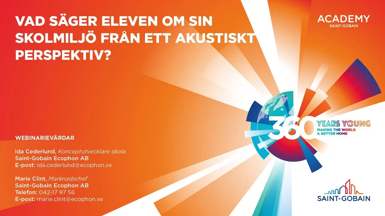 Webinarium: Vad säger eleven om sin skolmiljö från ett akustiskt perspektiv? thumbnail
