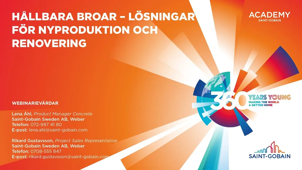 Webinarium: Hållbara broar – lösningar för nyproduktion och renovering thumbnail