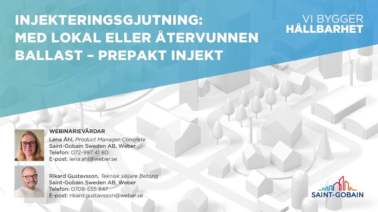 Webinarium: Injekteringsgjutning: Med lokal eller återvunnen ballast – Prepakt Injekt thumbnail